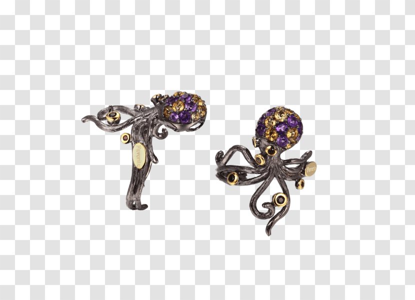 Earring Amethyst Jewellery Gold Silver - Ring - Rings Size 10 Transparent PNG