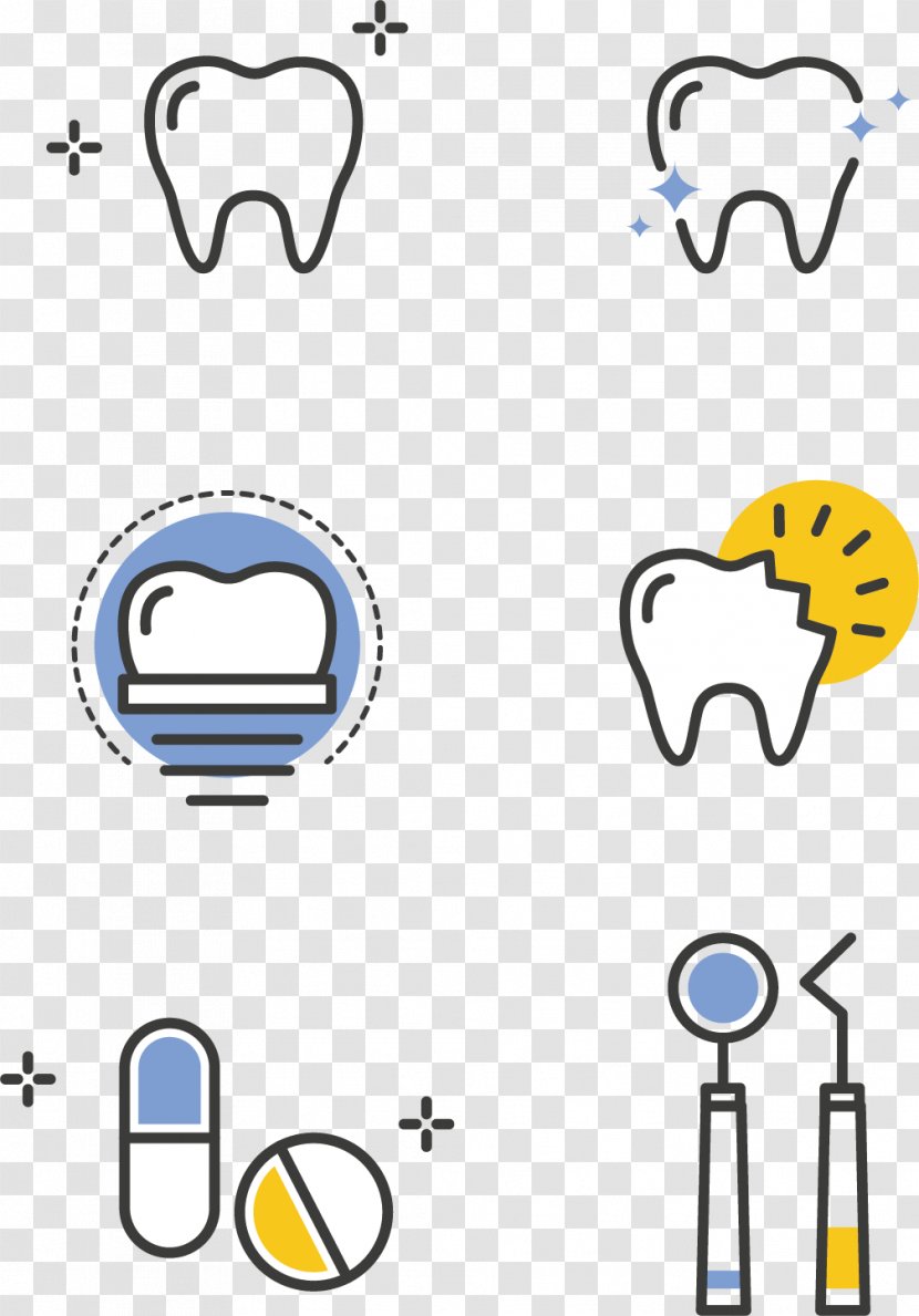 Tooth Decay Clip Art - Frame - Denture Teeth Transparent PNG
