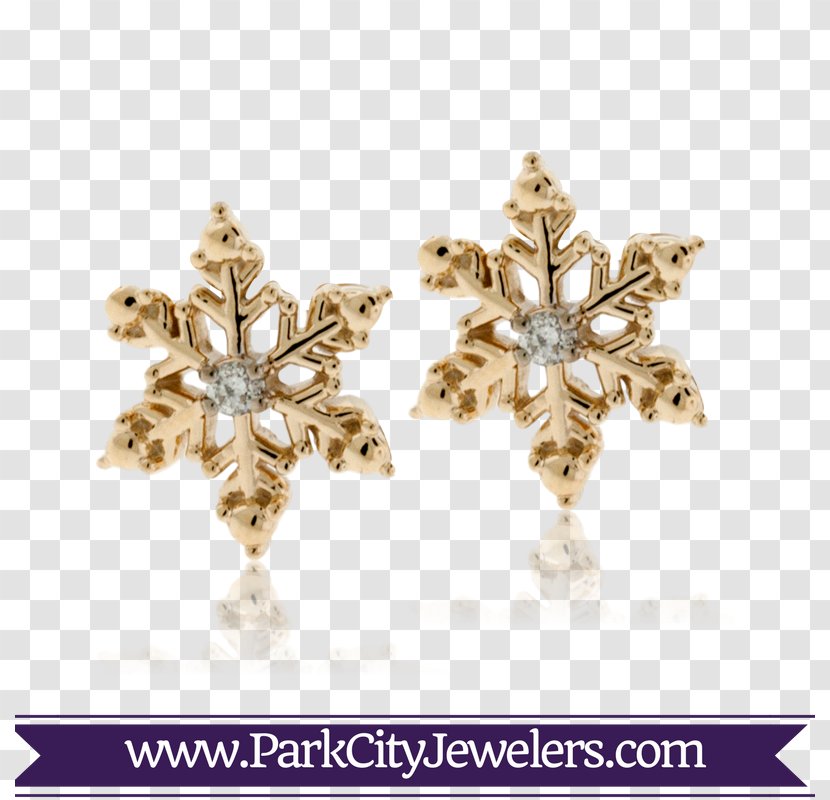 Snowflake Earring Paper Jewellery - Snow Transparent PNG