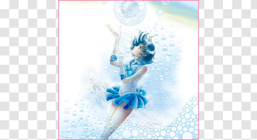 Sailor Moon Eternal Edition 1 2 Mercury Pretty Soldier - Watercolor - Naoko Takeuchi Transparent PNG