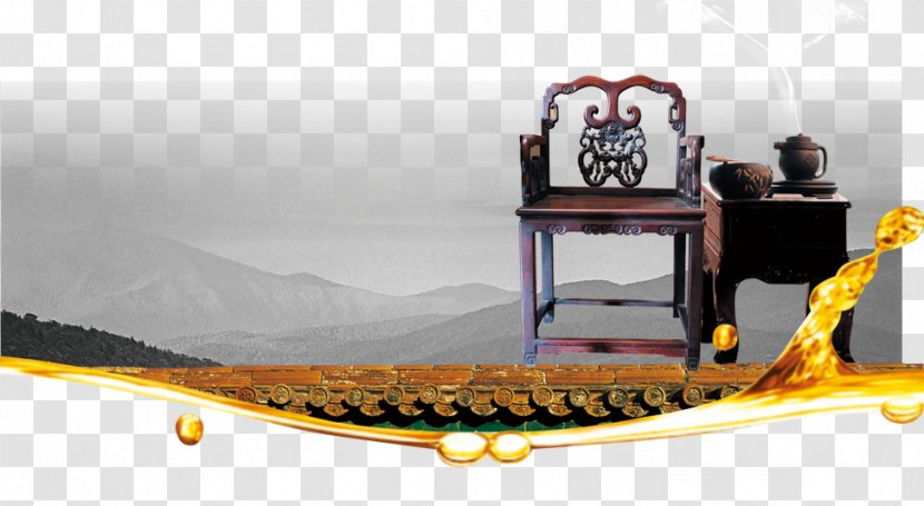 China Poster Chair - Classical Armchair Background Transparent PNG