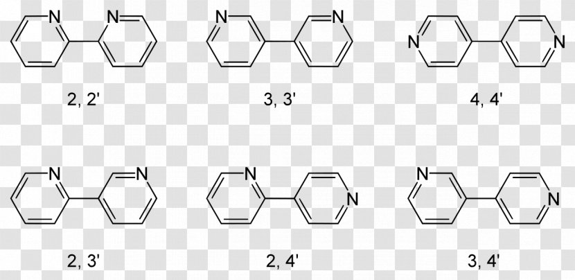 2,2'-Bipyridine Ligand 4,4'-Bipyridine - Bipyridine - Pyridine Transparent PNG