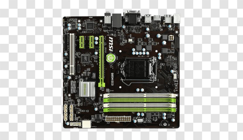 Motherboard LGA 1150 CPU Socket Land Grid Array MSI - Electronic Device Transparent PNG