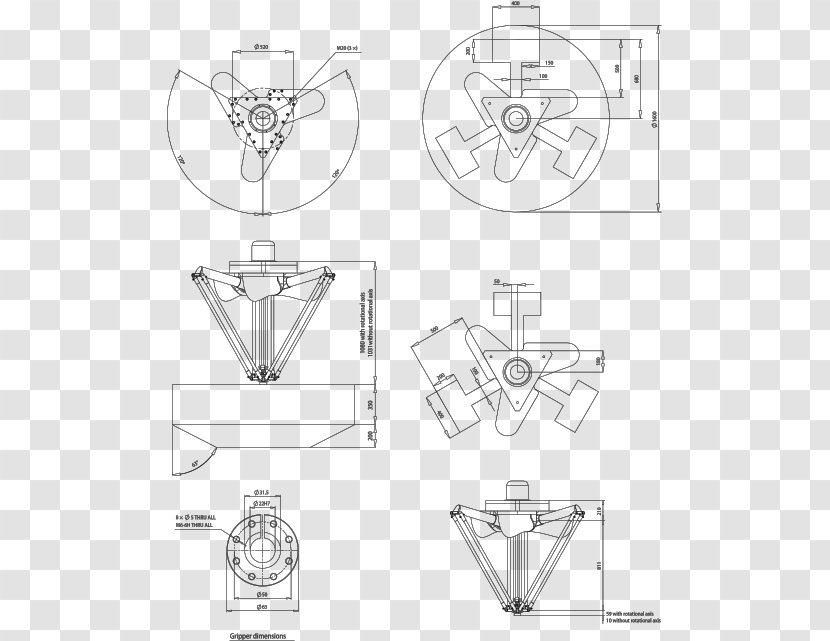 Technical Drawing Point - Area - Industrial Robot Transparent PNG