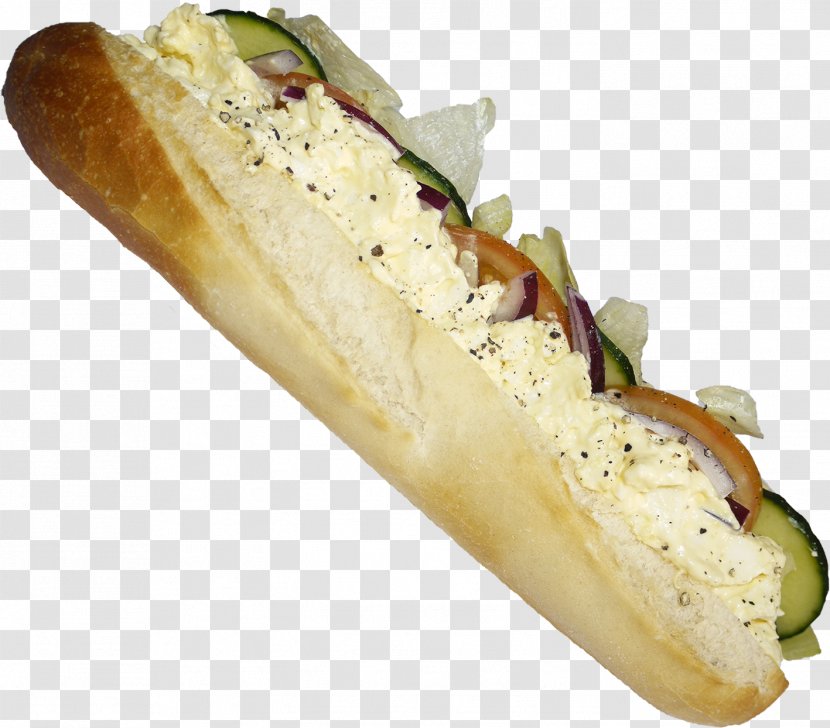 Bocadillo Baguette Hot Dog Yam Cheese Transparent PNG