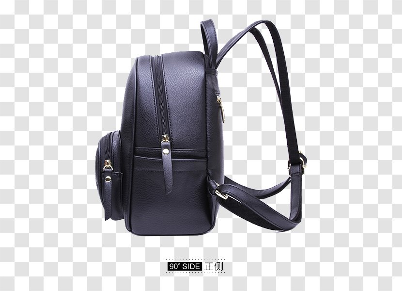 Handbag Shoulder Black - Gunny Sack - Korean Bag Lingge Package On The Positive Side Transparent PNG