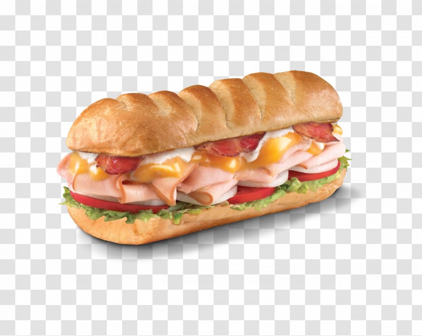 Submarine Sandwich Firehouse Subs Turkey Bacon Delicatessen - B%c3%a1nh M%c3%ac - Genoa Salami Transparent PNG