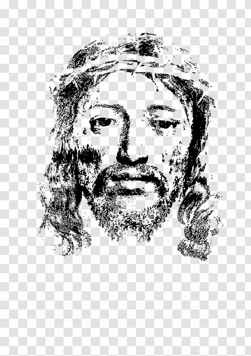 Holy Face Of Jesus Crown Thorns Religion - Christ Transparent PNG