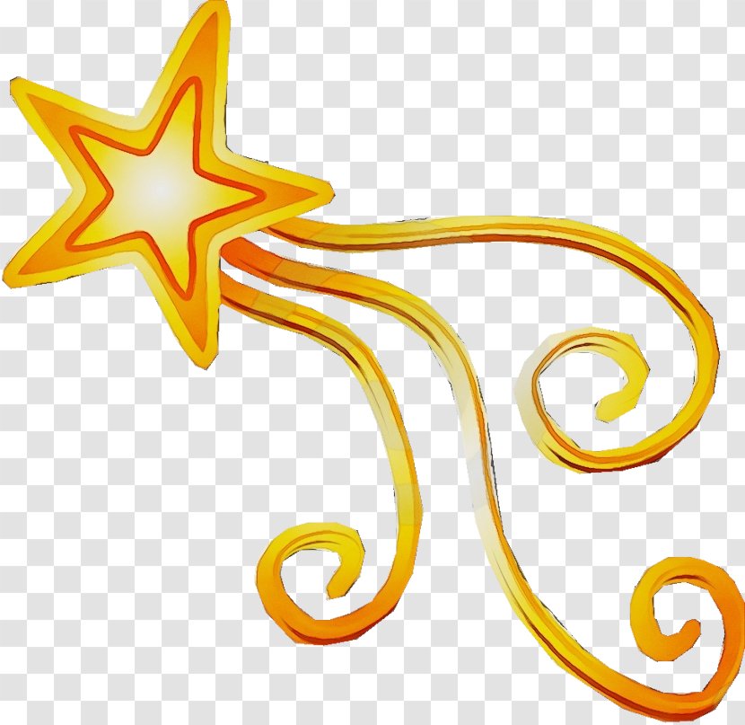 Yellow Clip Art Star - Paint Transparent PNG