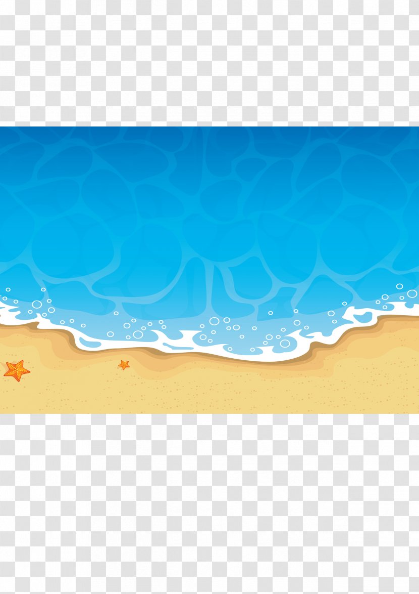 Poster - Water - Cartoon Beach Transparent PNG
