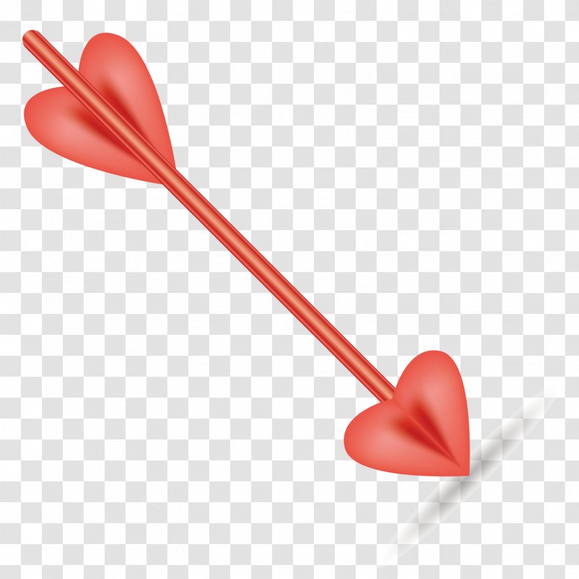 Heart Euclidean Vector Bow And Arrow Cupid - Cutlery - Arrows Transparent PNG