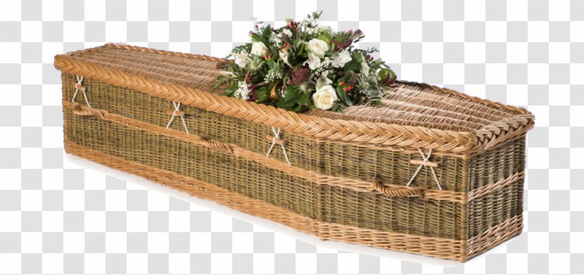 Natural Burial Coffin Funeral Director Cremation - Wreath - Green Rattan Transparent PNG