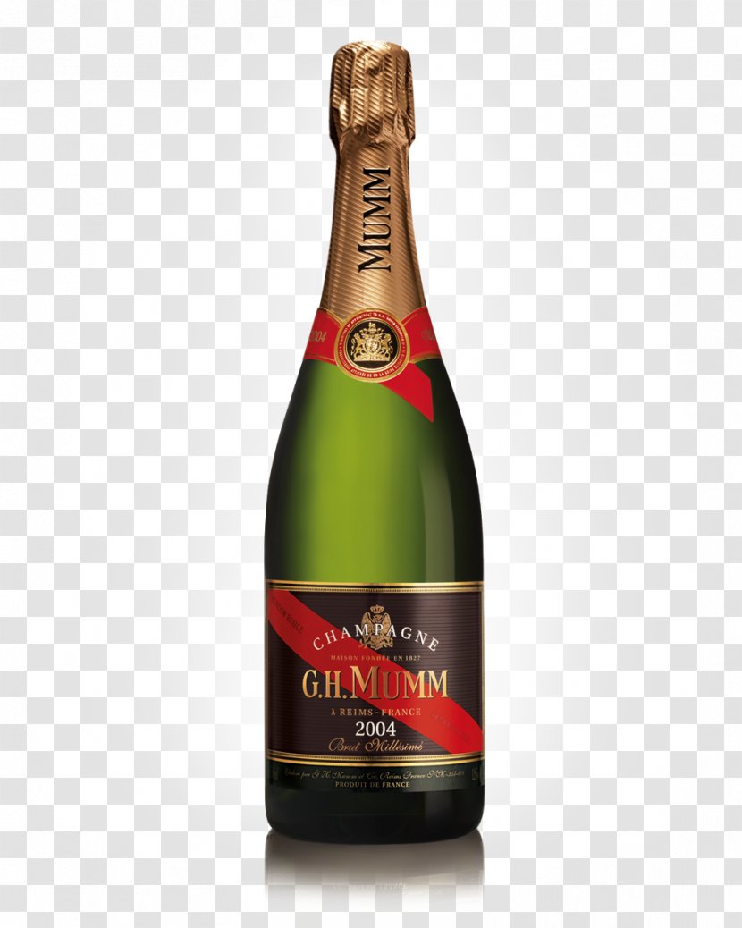 Champagne G.H. Mumm Et Cie Bottle Sparkling Wine Cordon Rouge Brut - Gh Transparent PNG
