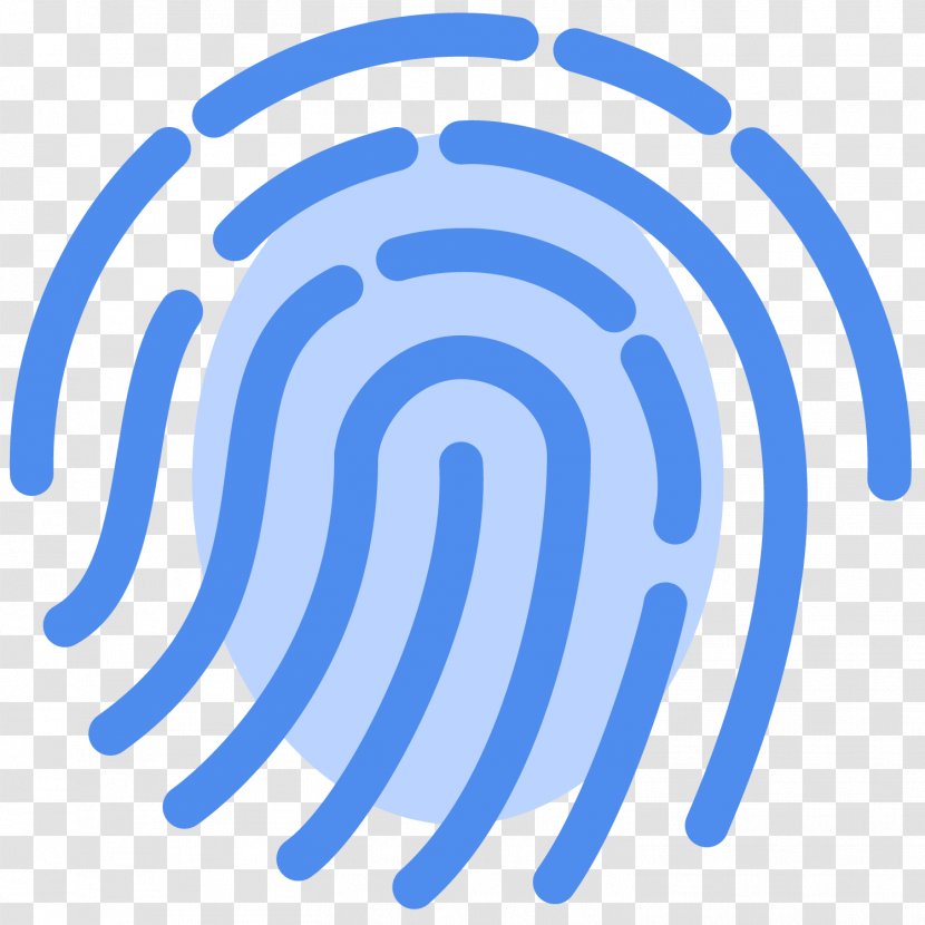 Fingerprint - User Interface - Blue Transparent PNG