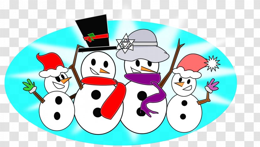 Snowman - Paint - Cartoon Transparent PNG