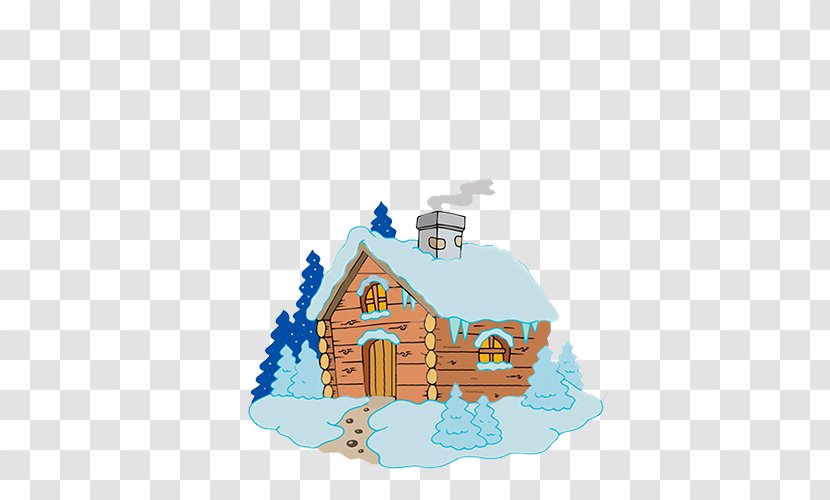 Drawing Log Cabin Cottage House Transparent PNG