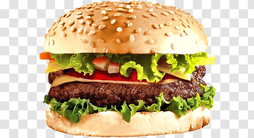 Hamburger Cheeseburger Veggie Burger - American Food - Image Resolution Transparent PNG