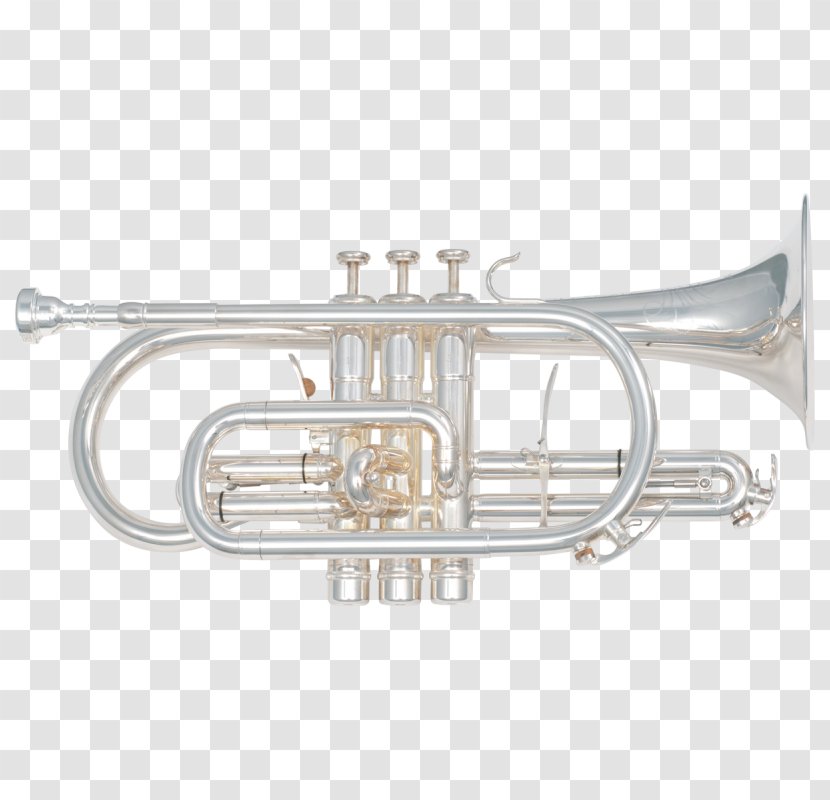 Cornet Saxhorn Brass Instruments Flugelhorn Bugle - Frame - Trumpet Transparent PNG