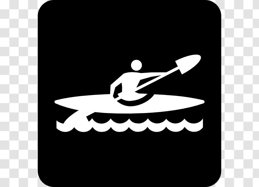Kayaking Missouri River 340 Tourist Sign Clip Art - Monochrome Photography - Cliparts Transparent PNG