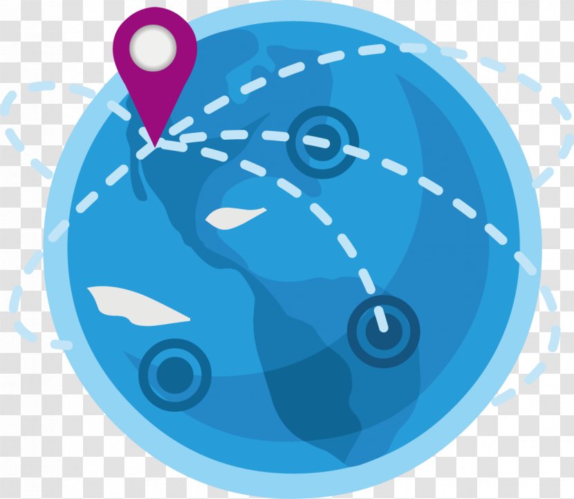 Earth Blue Transport - Logistics - Vector Planet Creative Design Line Transparent PNG