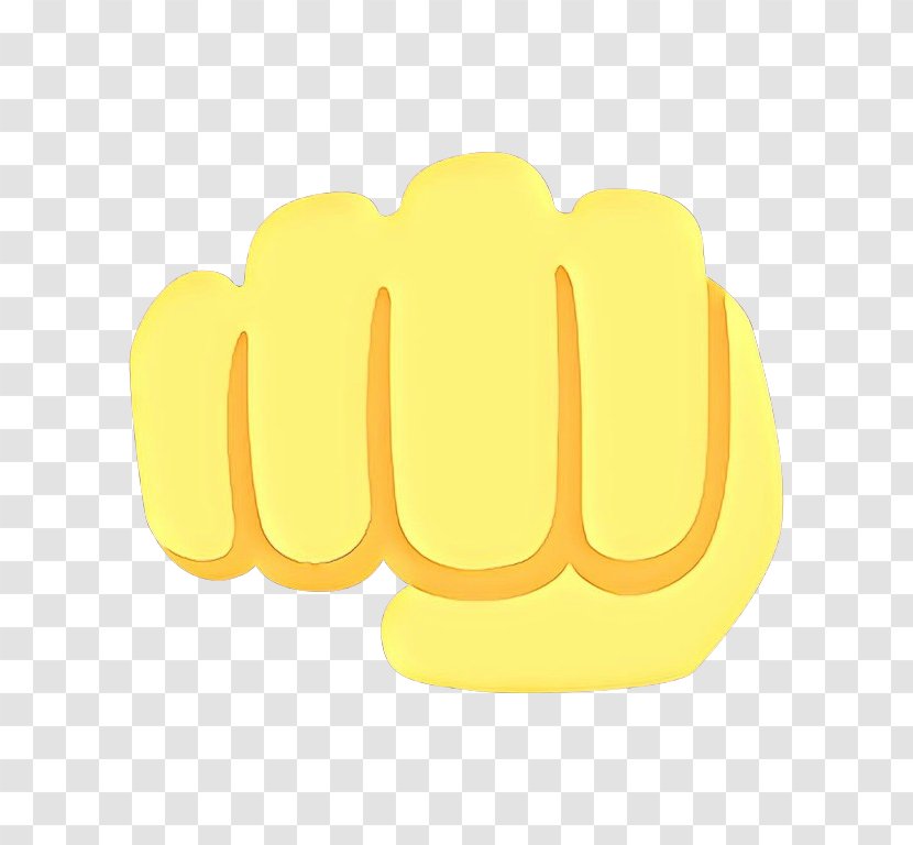 Yellow Hand Logo Finger Glove - Gesture Transparent PNG
