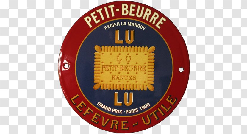 Nantes Enamel Sign Lefèvre-Utile Advertising Vitreous - Sheet Metal - Petit Beurre Transparent PNG