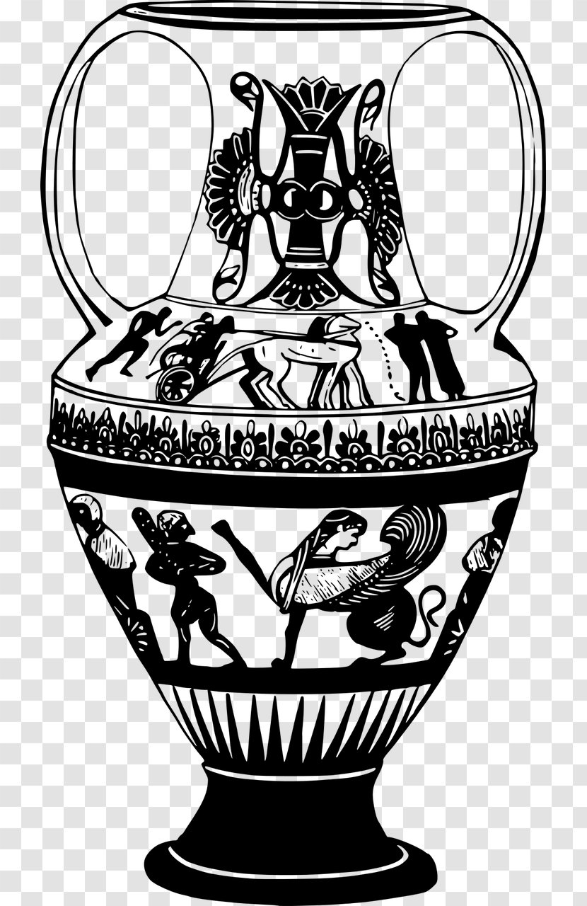 Pottery Of Ancient Greece Vase - Fictional Character Transparent PNG