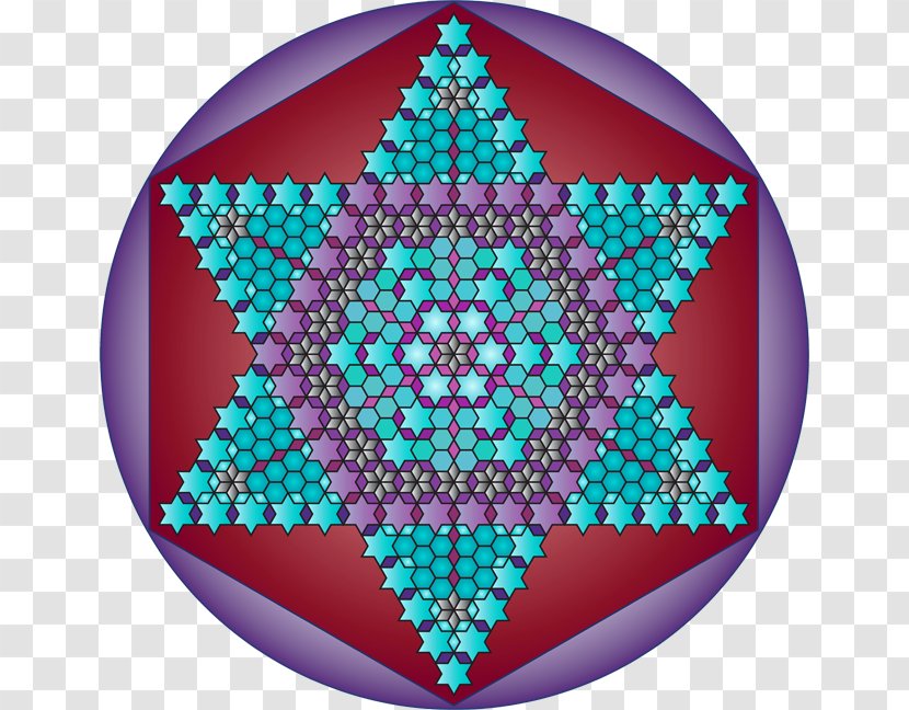 Sacred Geometry - Teal - Crystallization Transparent PNG