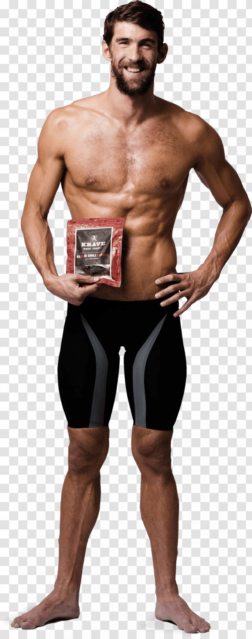 Michael Phelps Athlete Male Krave Jerky Physical Fitness - Silhouette - Mike Transparent PNG