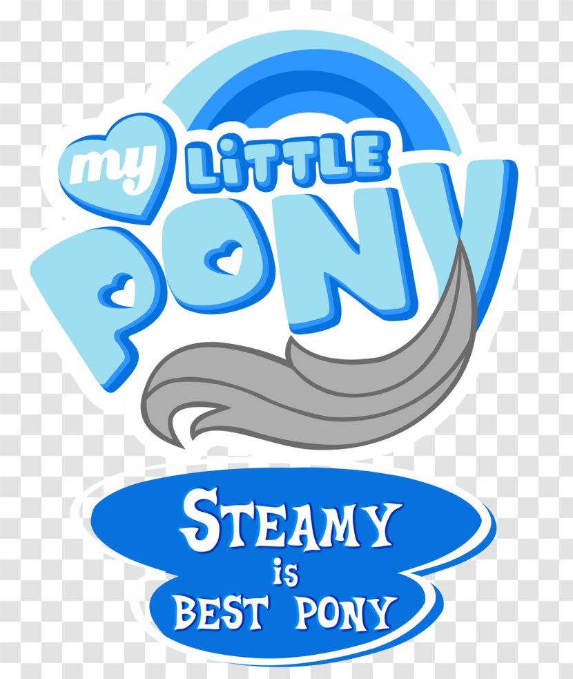 Logo Pony Brand Water Font - Blue Transparent PNG