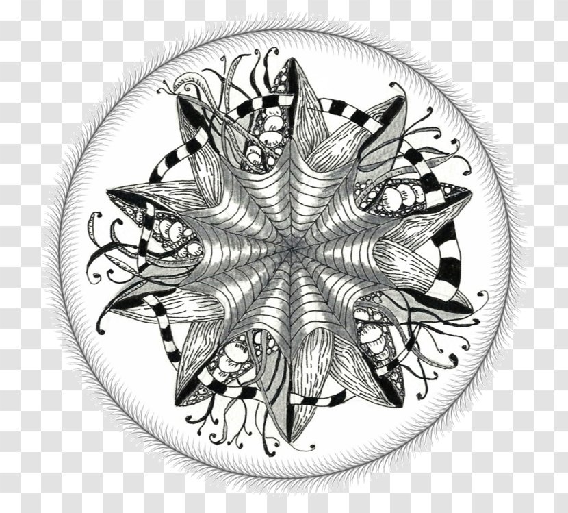 Snowflake Background - Drawing - Metal Doodle Transparent PNG