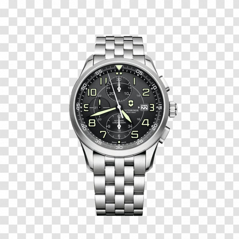 Victorinox Swiss Armed Forces Army Knife Watch - Platinum Transparent PNG