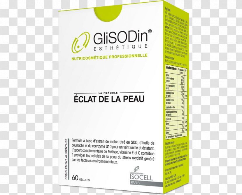 Glisodin Dietary Supplement Superoxide Dismutase Skin Cell - Food - Spreadsheet Transparent PNG