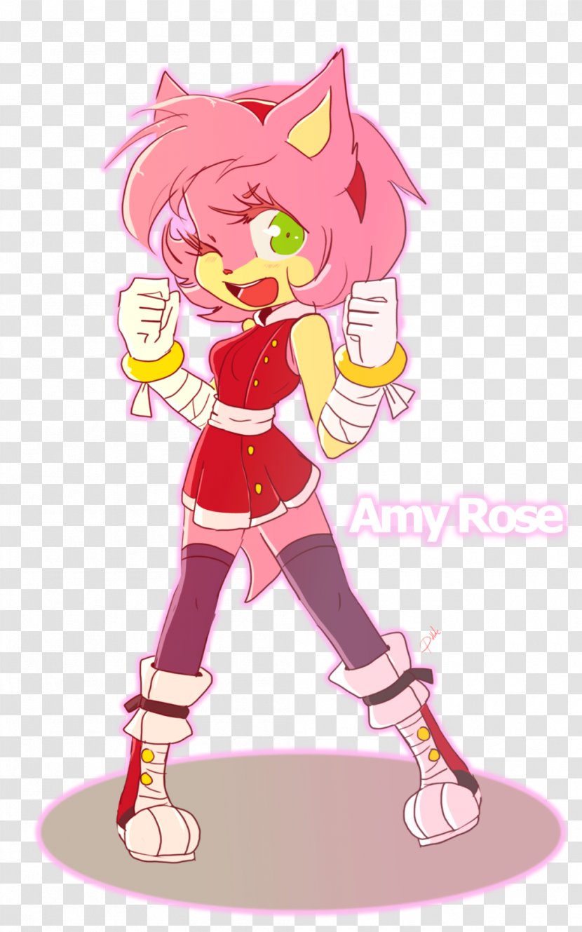 Amy Rose Sonic The Hedgehog Cream Rabbit Rouge Bat Shadow - Watercolor Transparent PNG