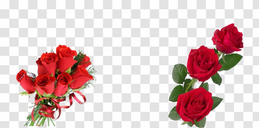 Garden Roses Cut Flowers Cabbage Rose Flower Bouquet - Plant - Red Wreath Transparent PNG