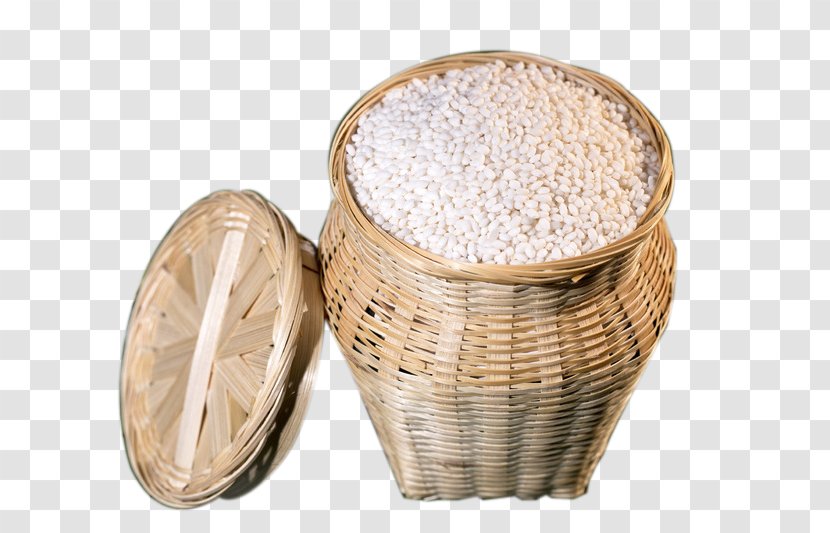 Basket Wicker Whole Grain Commodity - Rice Transparent PNG