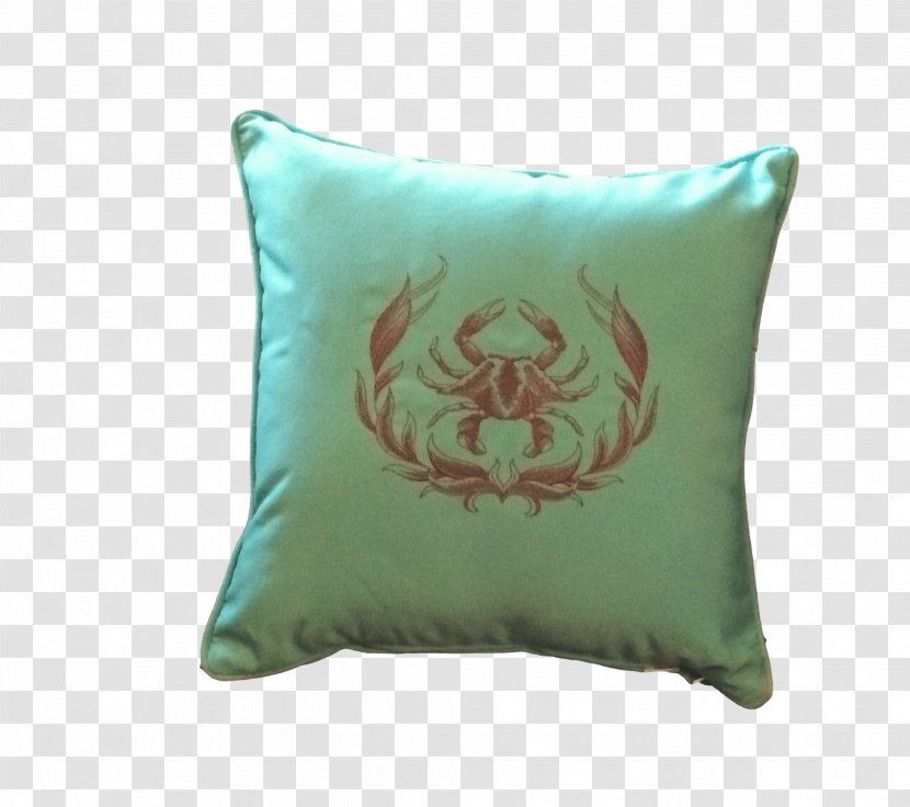 Throw Pillows Cushion Monogram Crab - Embroidery - Pillow Transparent PNG