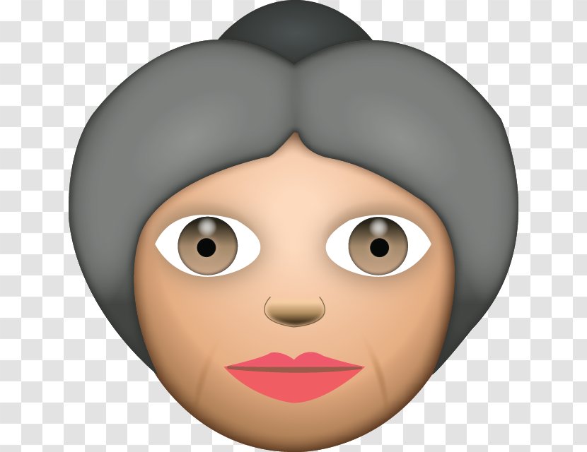 Emoji Grandparent Old Age Dictionary - Face - Grandpa Transparent PNG