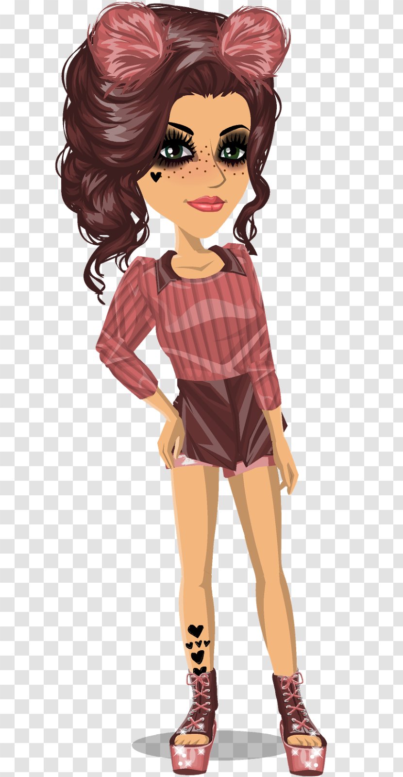 MovieStarPlanet Character Design Animation - Watercolor - Autumn Clothes Transparent PNG