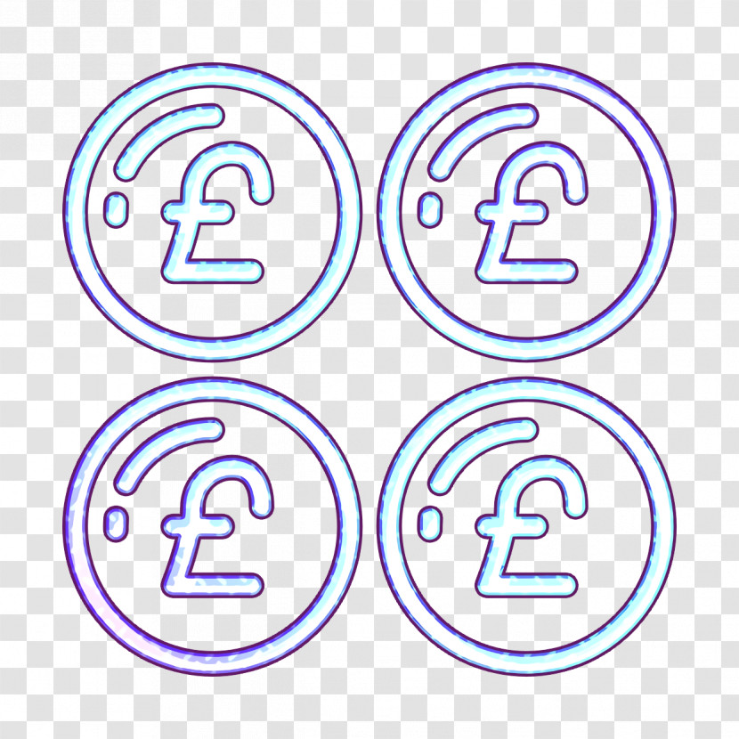 Money Funding Icon Coin Icon Pound Icon Transparent PNG