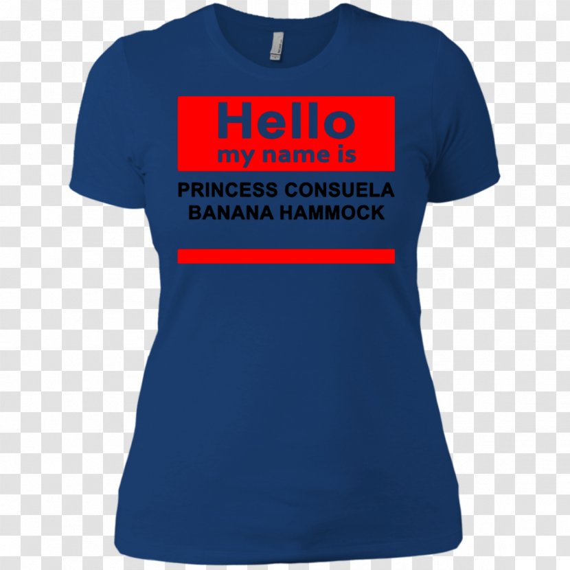 T-shirt Logo Sleeve Font - Electric Blue - Hello My Name Shirt Transparent PNG