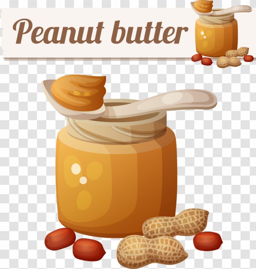 Peanut Butter And Jelly Sandwich Cup - Vector Cartoon Transparent PNG