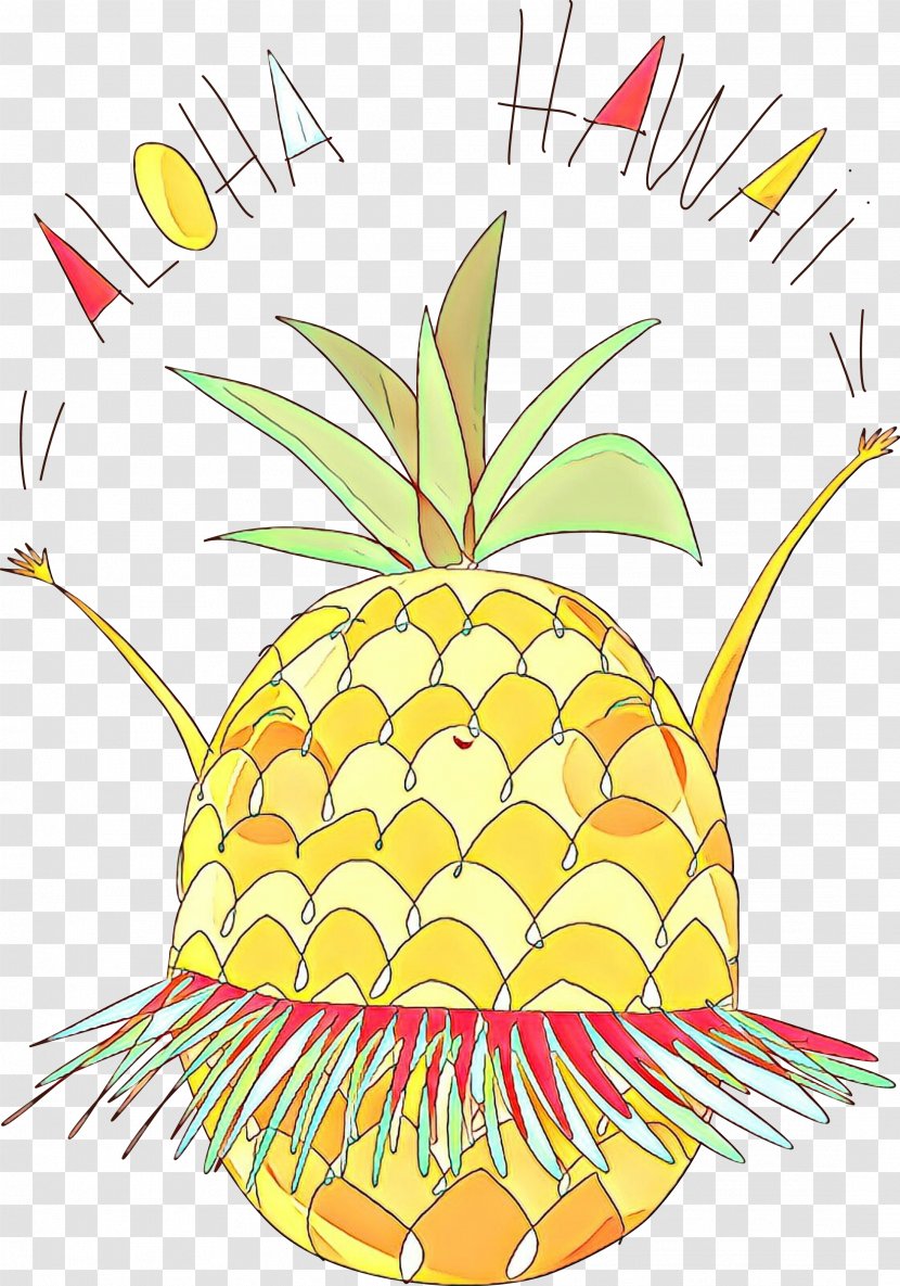 Pineapple - Cartoon - Food Plant Transparent PNG