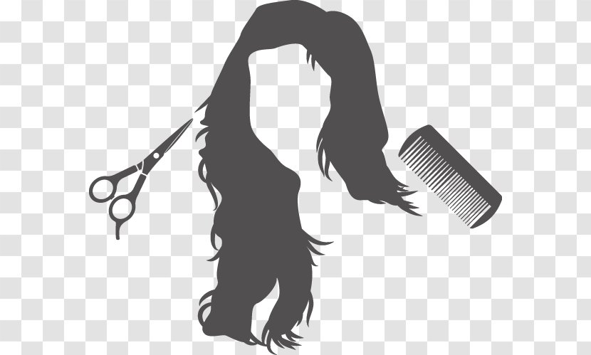 Comb Hairstyle Beauty Parlour - Vector Silhouette Salon Hair Bar Transparent PNG