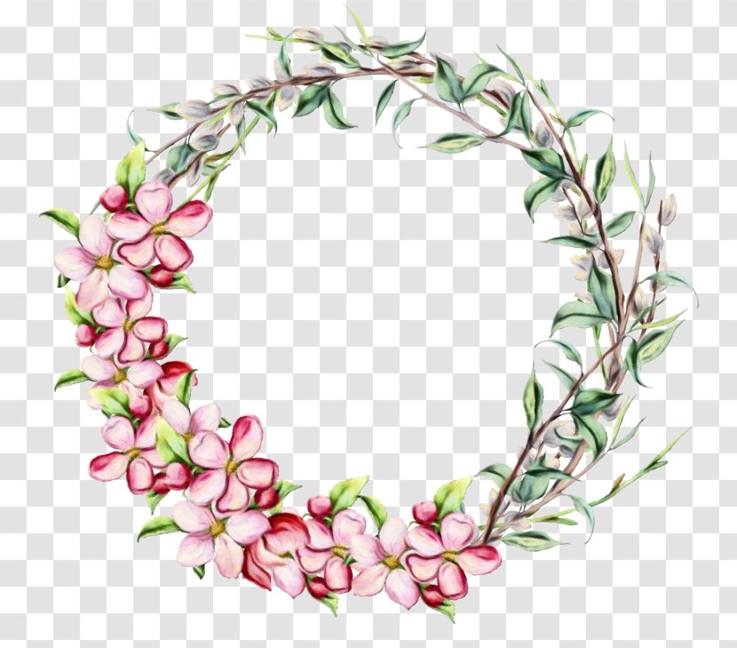 Flower Pink Plant Leaf Lei - Fashion Accessory Heart Transparent PNG