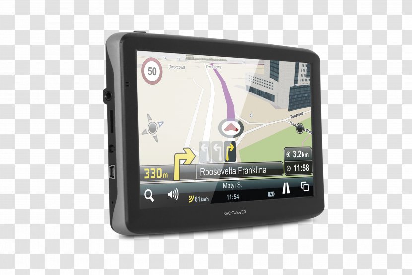 GPS Navigation Systems Handheld Devices Car GOCLEVER Navio2 Sat Nav - Gps Device Transparent PNG