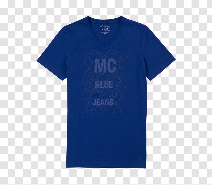 T-shirt Clothing Sleeve Top - Electric Blue Transparent PNG
