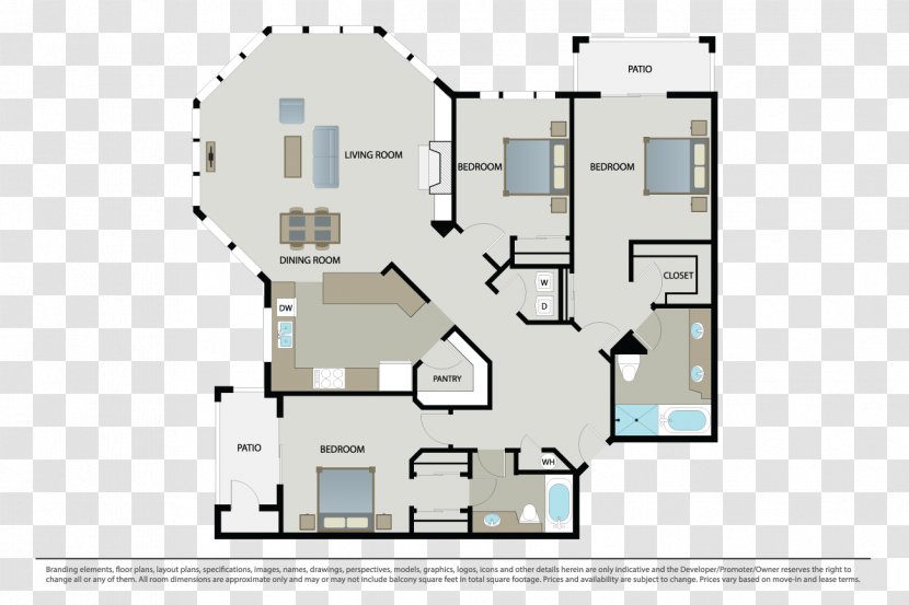 Floor Plan Residential Area - Elevation - Design Transparent PNG