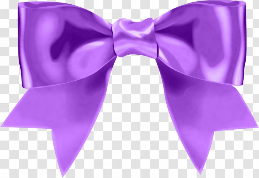 Ribbon Bow Tie Clip Art - Lilac Transparent PNG