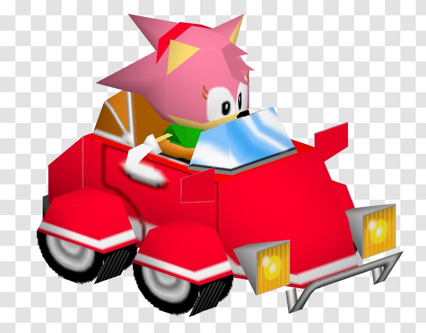 Sonic R The Hedgehog 2 Amy Rose Heroes Mania - Technology Transparent PNG